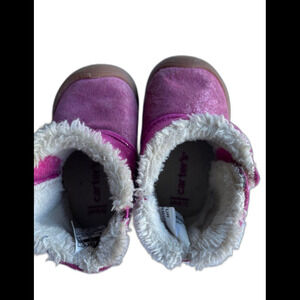 Fur lined pink size 2‎ Baby boots
